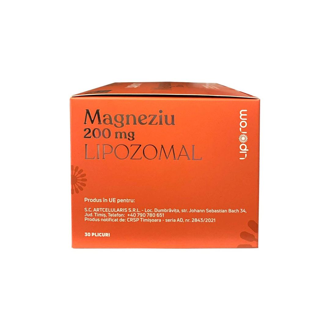 Magneziu Lipozomal 200 mg 30 plicuri Liporom