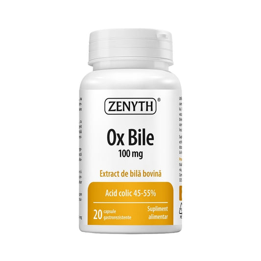 Ox Bile 100 mg 20 caps Zenyth