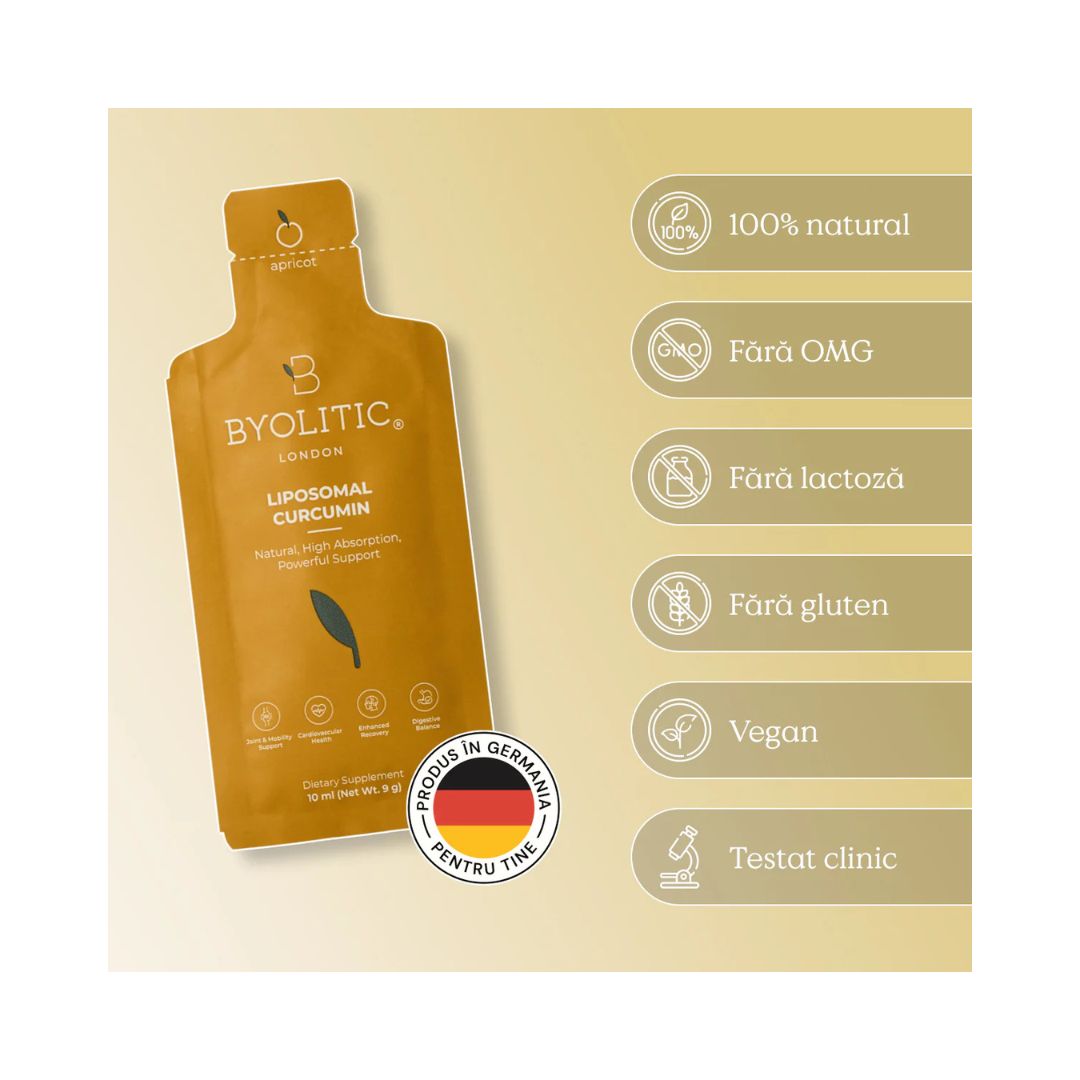 Turmeric Curcumin Lipozomal 30 plicuri Byolitic London