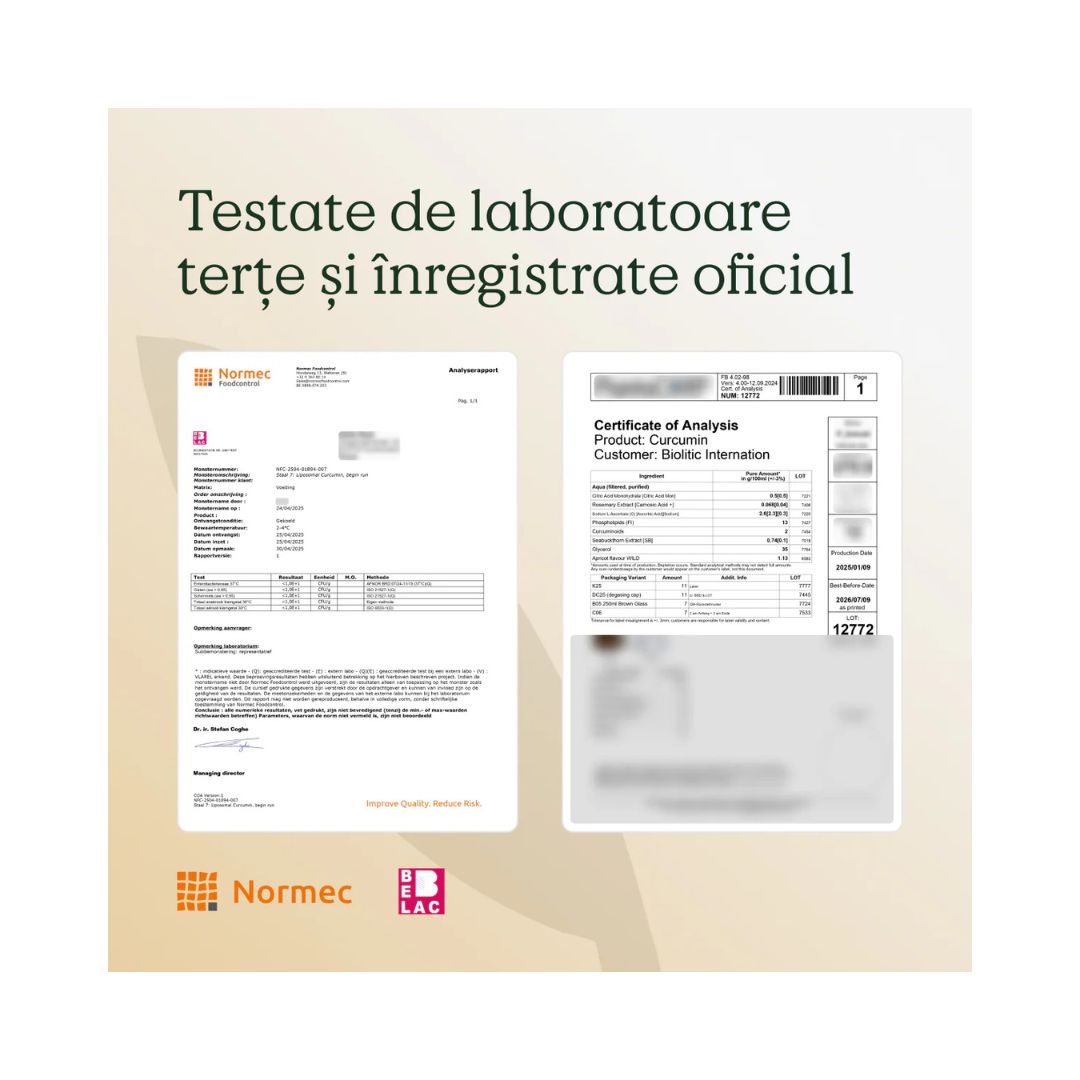 Turmeric Curcumin Lipozomal 30 plicuri Byolitic London