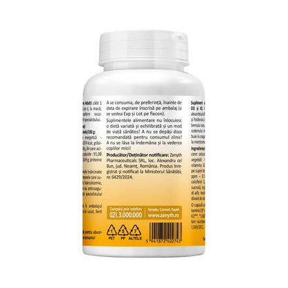 Vitamin D3 2000 IU + K2 120 caps Zenyth
