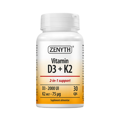 Vitamina D3 2000 UI + K2 120 caps Zenyth
