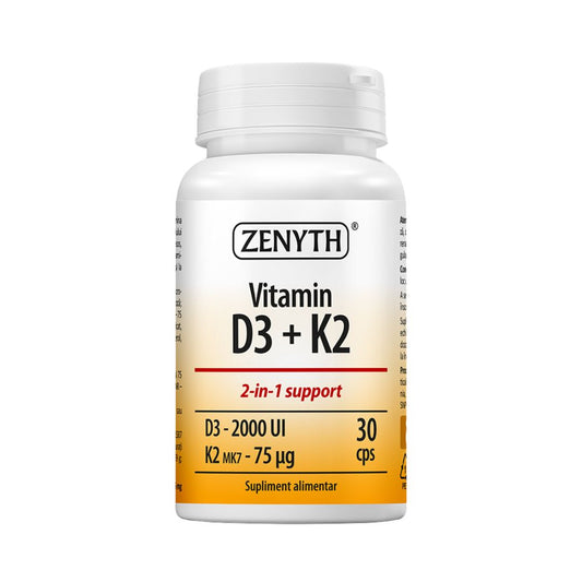 Vitamina D3 2000 UI + K2 120 caps Zenyth